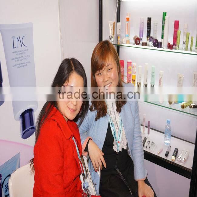 plastic tube with screw cap for skincare packaging