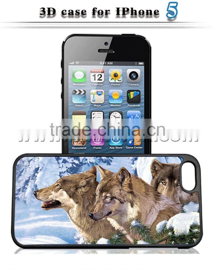 AAA Quality Wolf Hard Case 3D Cover For iPhone 5