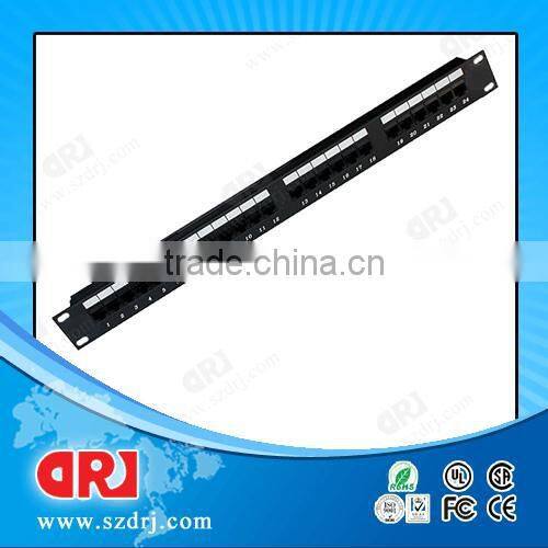 24 Port 110 IDC UTP cat5e patch panel,keystone patch panel