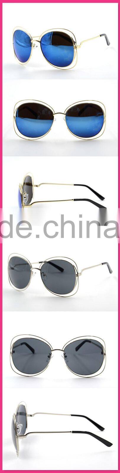 Alibaba Supplier High Quality Metal Protect Eye Summer Fashion Women Import Sunglasses