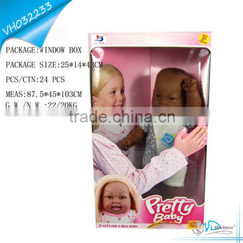 13" Hot Selling Vinyl Black Baby Dolls