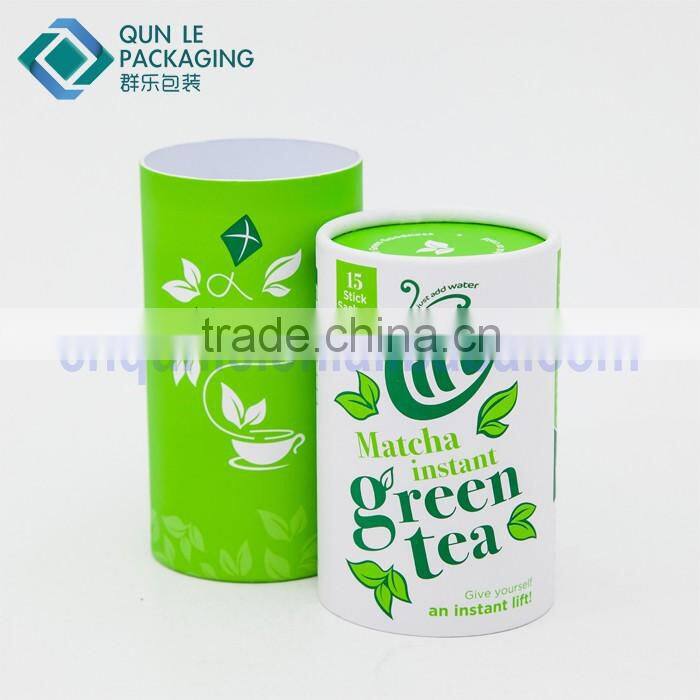 Empty Color Box Printing Cardboard Round Box for Tea