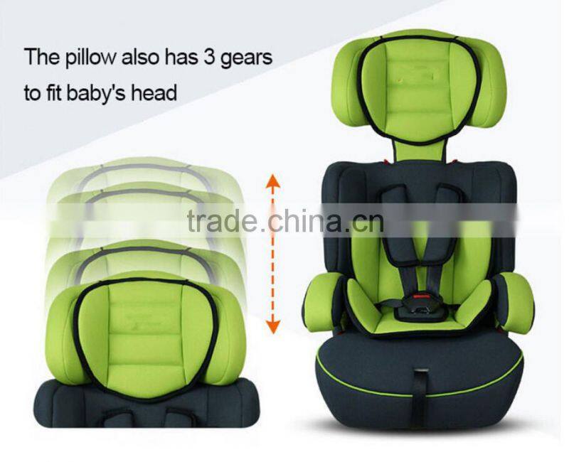2015 new Convenient portable car baby seat with ECE R44/04 for group 1+2+3 (9-36kgs, 1-12 year baby)
