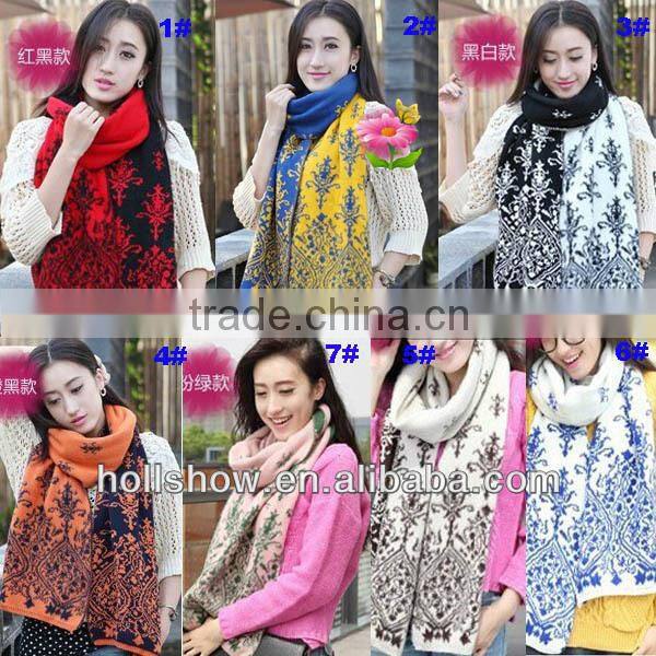 2013 Winter Hot Selling Long Fashion Lady Knit Scarf