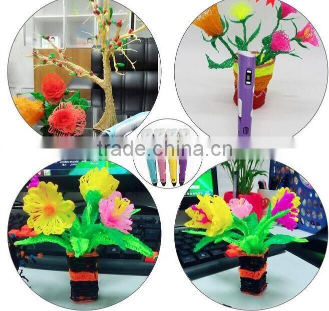 2016 Newest 3D Printer Pen 3D Drawing Pen LED 3D Printing Pen for Kids as Gift