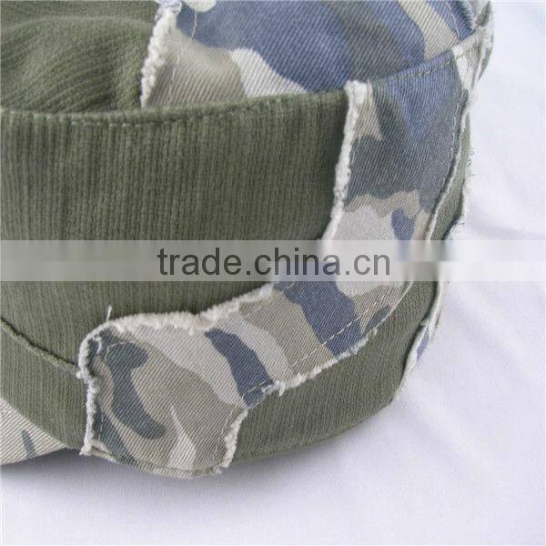 100%polyester flat cap patchwork