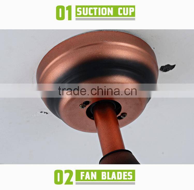 42'' Flower ABS 4 Blades Ceiling Fans For Kids Rooms With LED Light