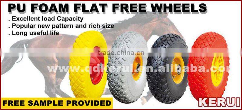 puncture free Pu foam wheel 16" 14" 13"