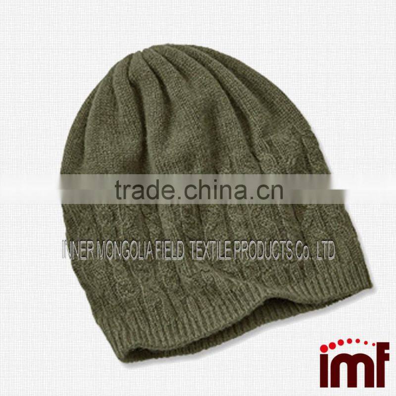 Cashmere Cabled Casual Beanie