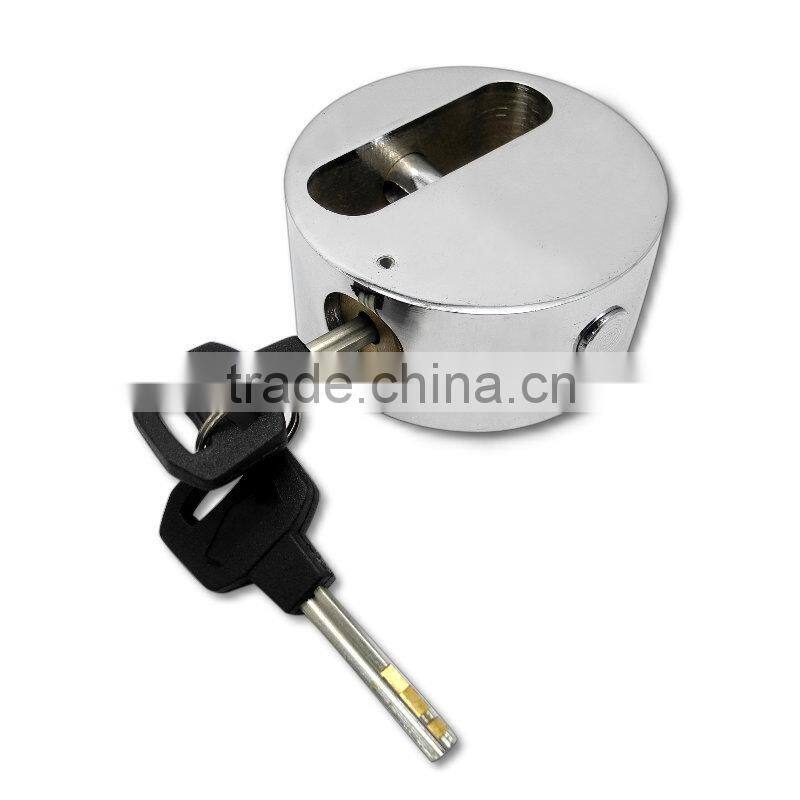 High Security Hardened Solid Round Steel Padlock