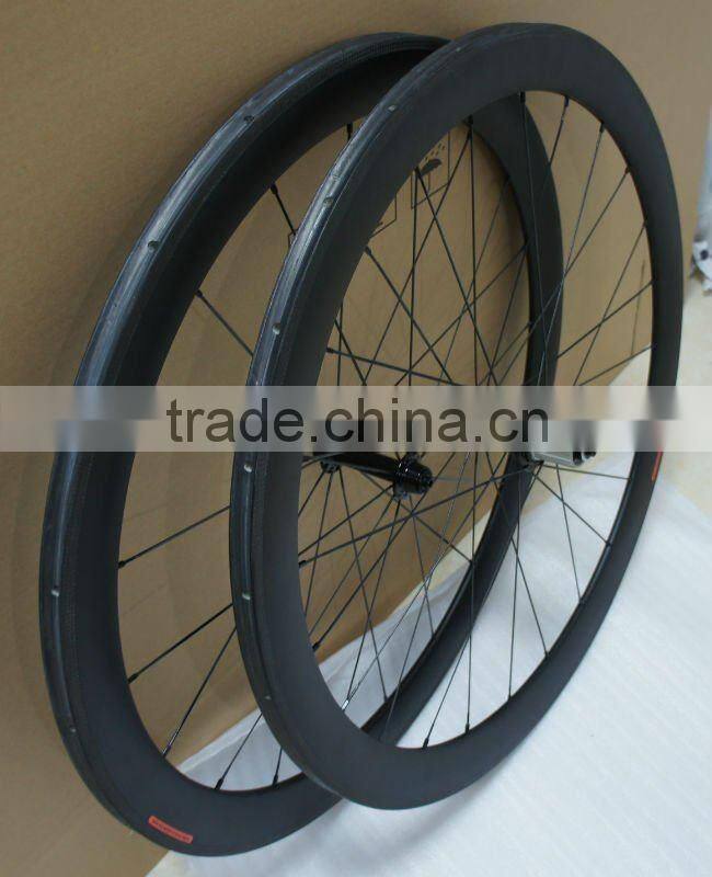 Light and high performance t700 carbon wheelset 50mm