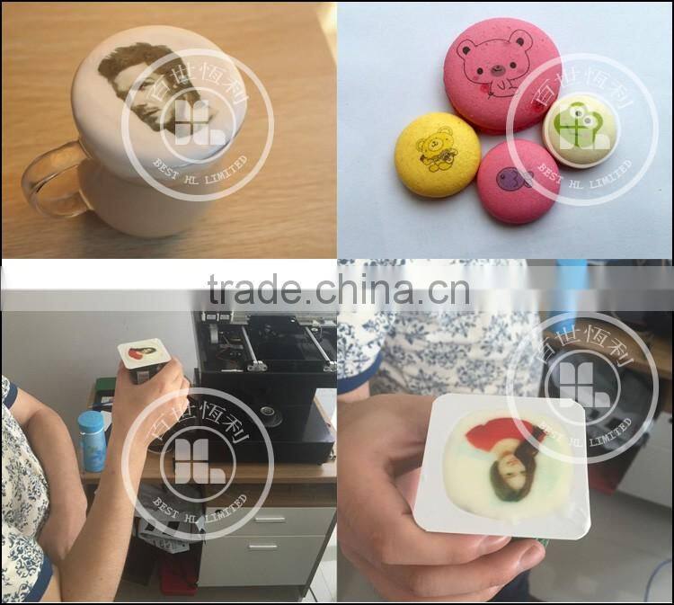 Digital coffee printing machine with edible ink , Low price printer for milk