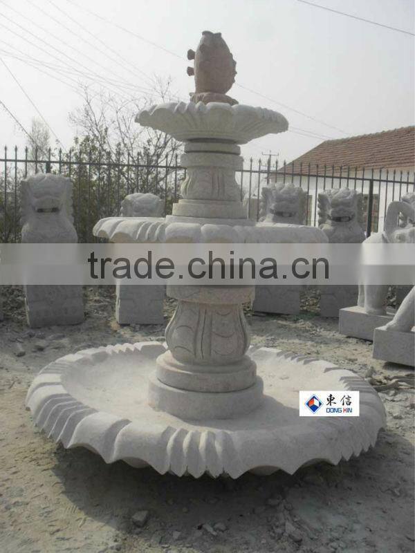 Granite Carved Outdoor Water Fountain