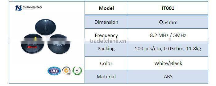 High quality plastic eas hard golf ink tag for anti-theft garments