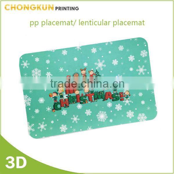 2016 new Christmas greeting card 3D lenticular card