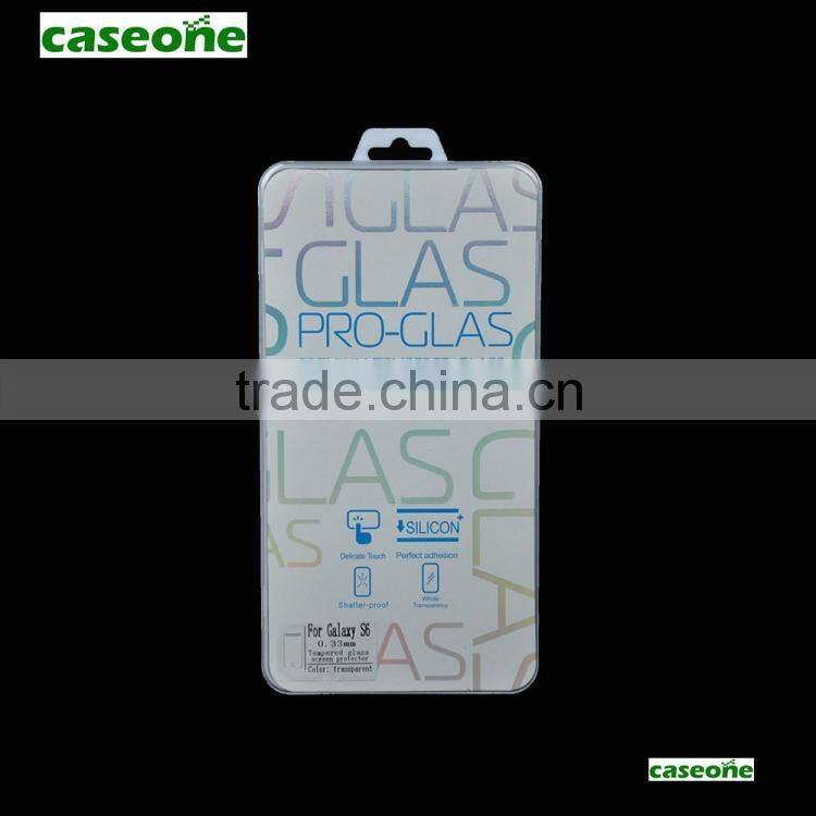 9H hardness 2.5D round edge tempered glass screen protector for Samsung Galaxy S6