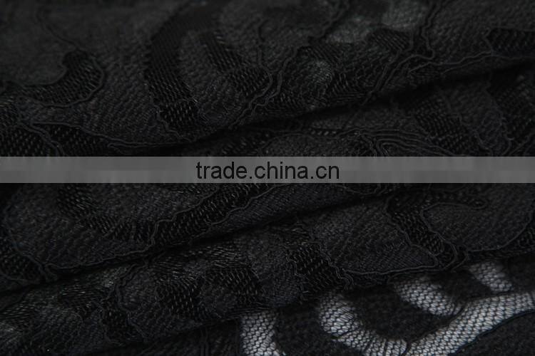 factory in stock indian lace embroidery eyelash lace fabric for dress