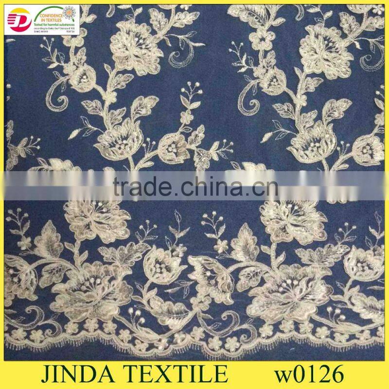 Hot Selling High Quality Wedding Lace Fabric For Wedding Gown