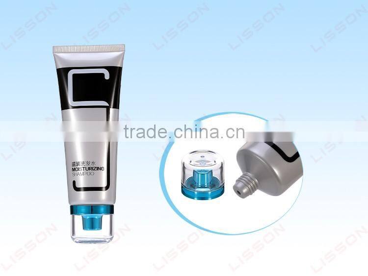 70ml-180ml Transparent Acrylic Cap Shampoo PE Tube