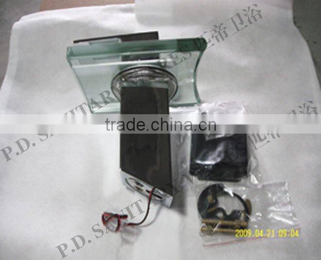 Single LED glass faucet