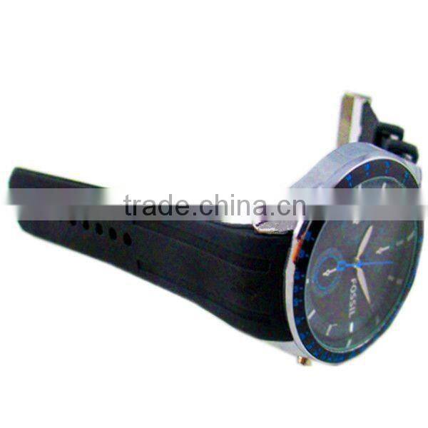 durable men silicone led quartz watch