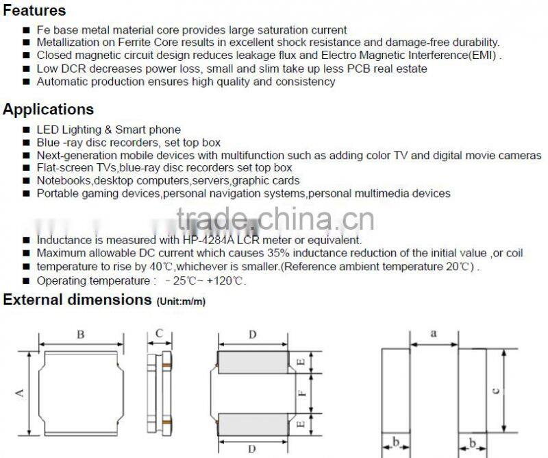 Coilank 1 henry inductor NR 6045 for wireless power transfer