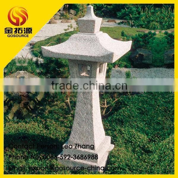 Japanese garden stone pagoda lantern