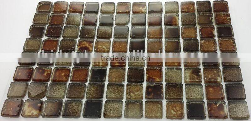 12''X12'' tumbled mosaic 300X300 mix color brown