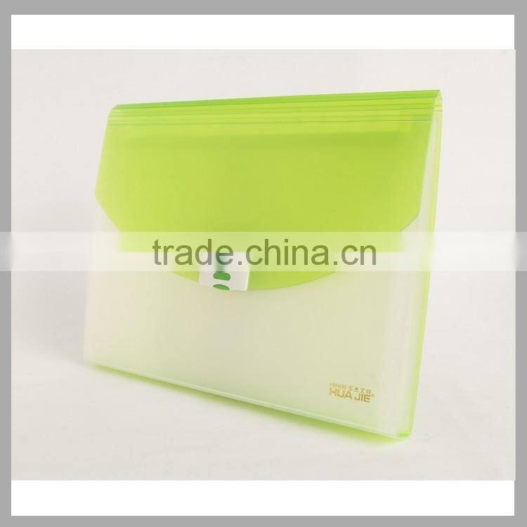 Plastic document case portfolio folder business file expanding bag with 12 pockets