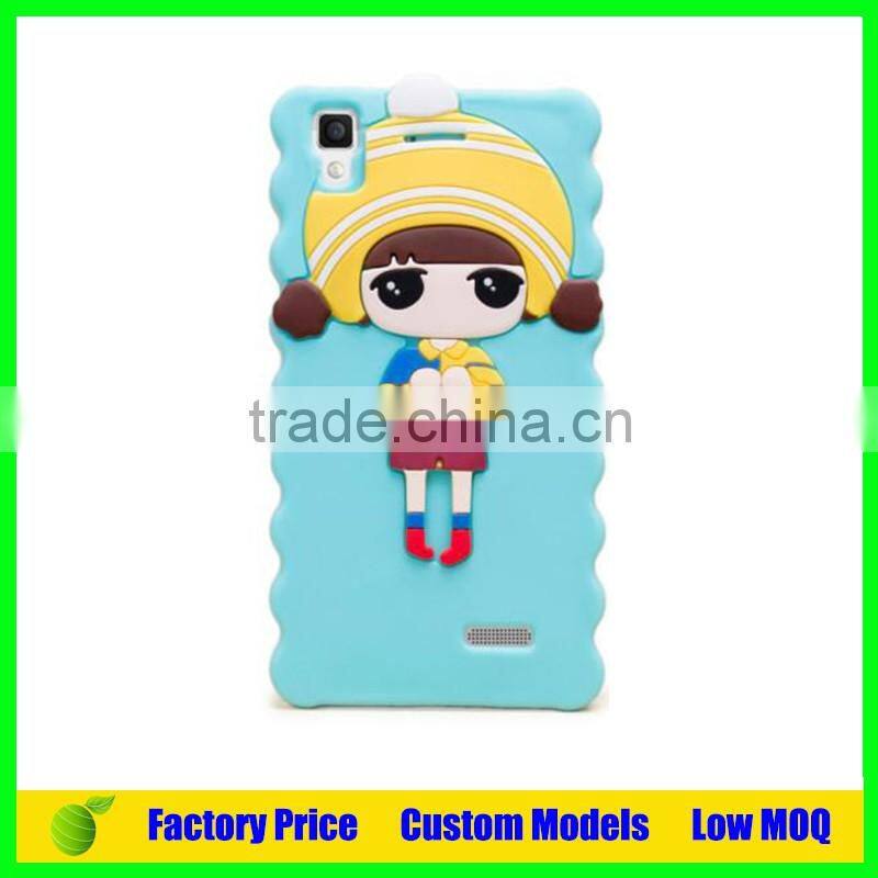 Trade assurance Silicone 3d phone case mobile cover for Oppo R7 cell phone case back cover