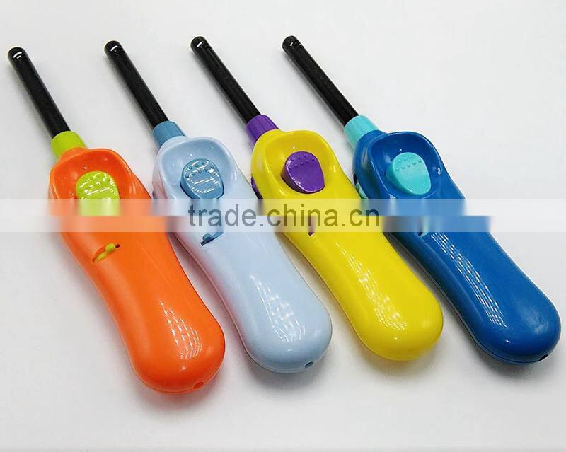 Long gas jet flame lighter refillable for kitchen