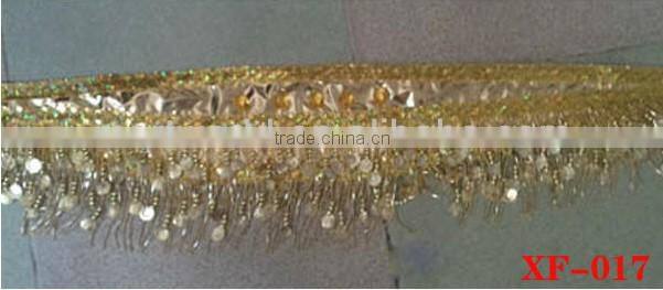 small bead hip scarf with coins (XF-017)