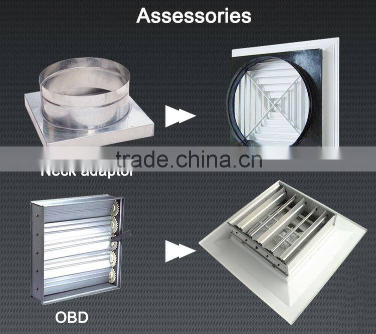 595x595mm high quality supply aluminum air diffuser