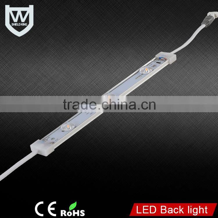 High brightness good price decorative aluminum LED backLight DC24V 3W LED Rigid Strips for double and single side light box