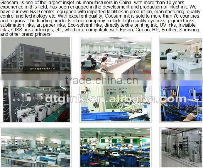 Direct to Garment Textile Printing ink for Kornit Avalanche 951 T-Shirt Printer