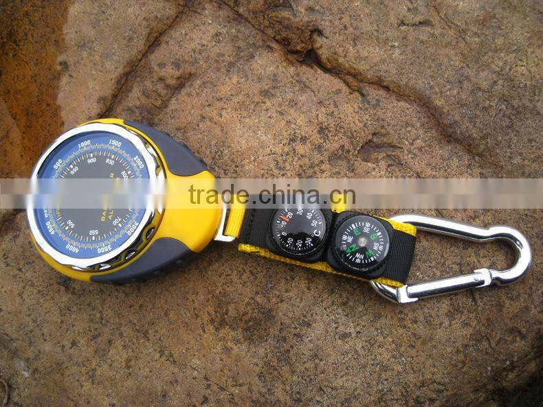 Outdoor sport 4 in 1 digital watch altimeter barometer with compass thermometer
