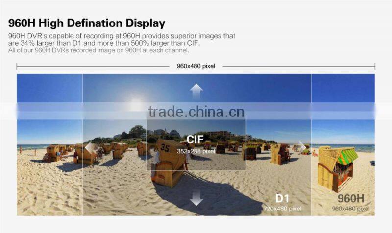 HD video surveillance 900tvl IR CUT Outdoor Waterproof Security Camera System 8Channel CCTV 960H DVR system DVR kit