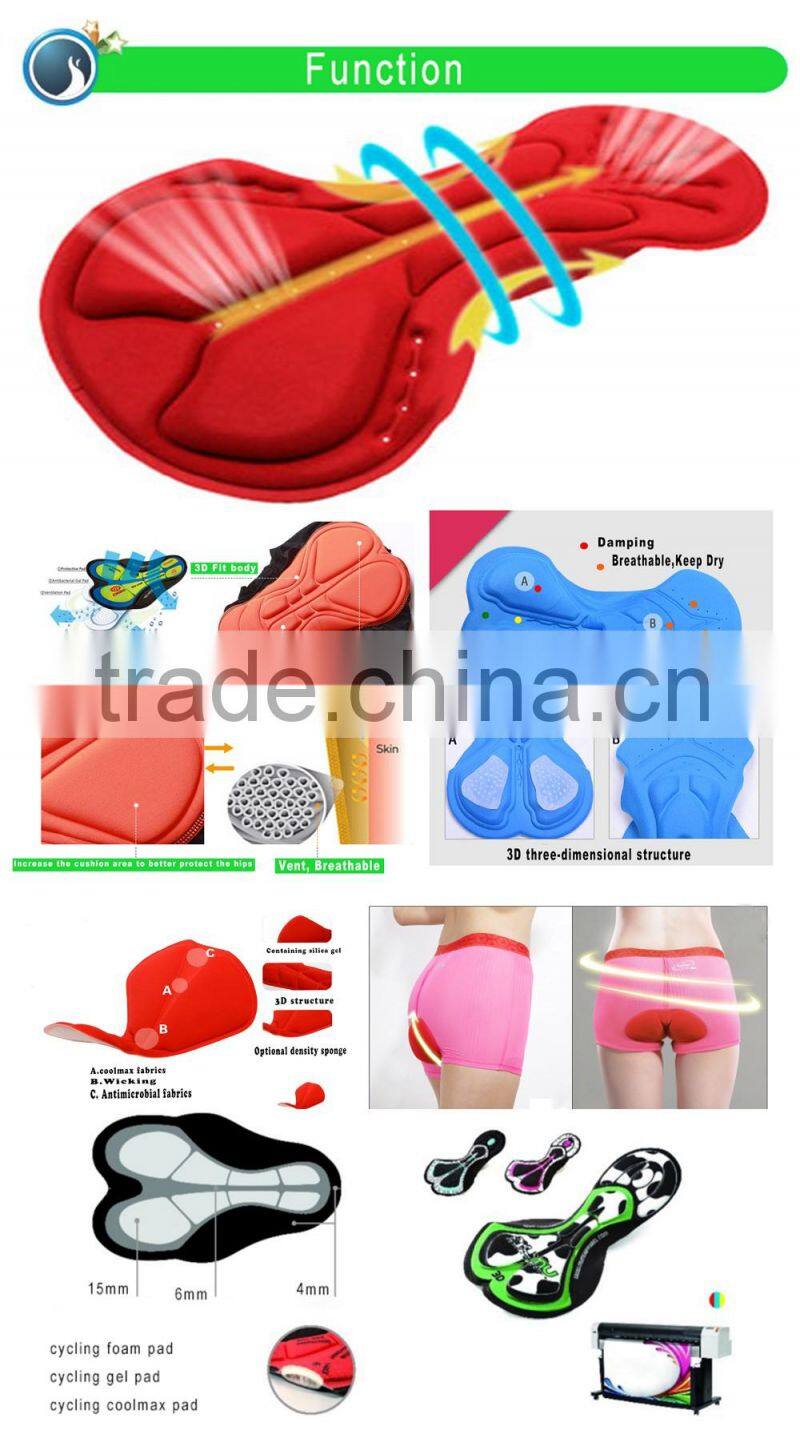 wholesale custom design padded underwear for cycling