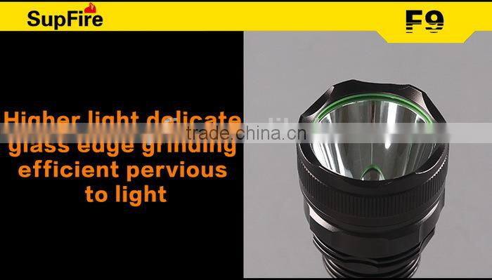 1100 High Lumens Supfire F9 CREE XML U2 Professional Camping LED Torch