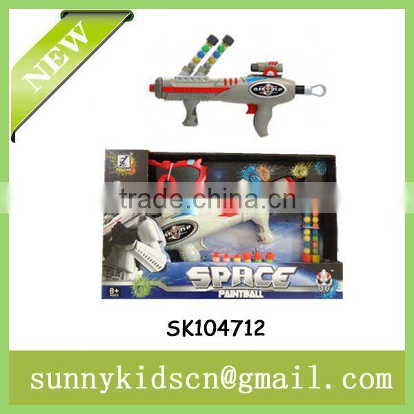 colorful soft bullet gun paintball gun with glasses