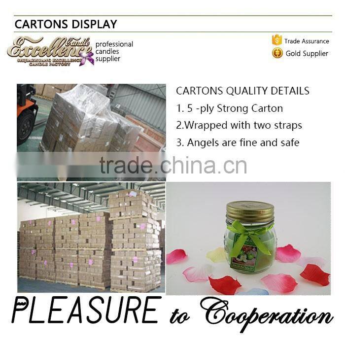 2016 amazing home decoration glass jar scented candles with lid