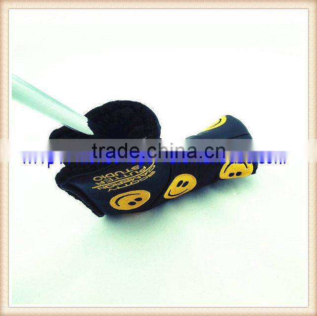 exclusive PU leather magnetic golf putter cover for blade putter
