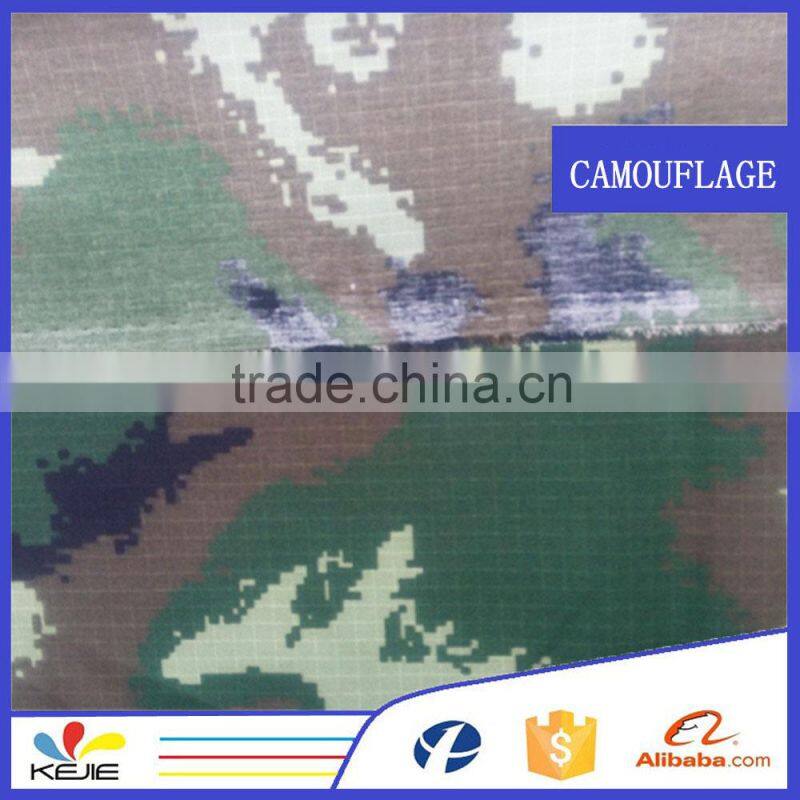 T/C 65/35 240gsm 5mmx5mm Ripstop Blue Camouflage Fabric