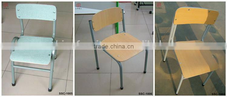 Wood School Furniture 9mm 12mm Plywood School Chair with Tablet