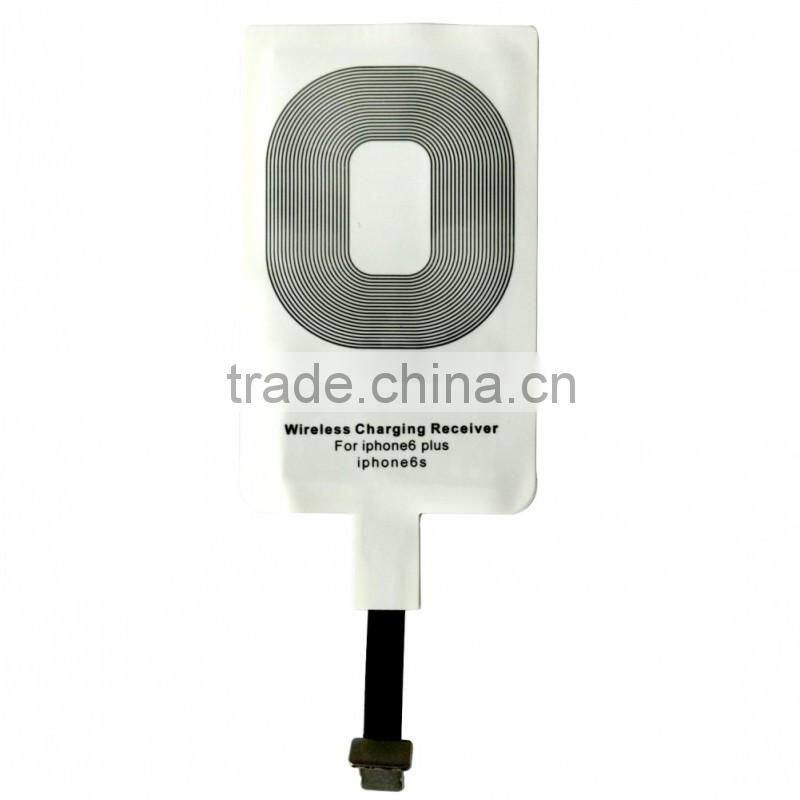 Qi Wireless Charger Receiver portable charger receiver for Apple iPhone 6 plus/6s Plus/lighting usb