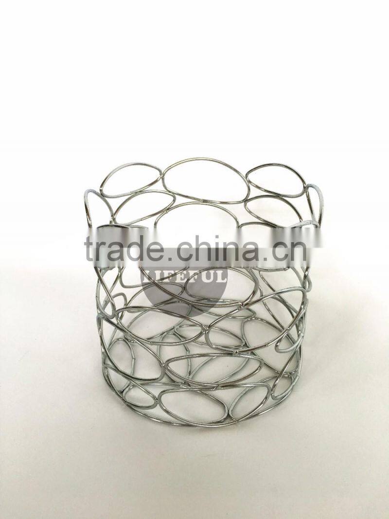 Utensil Rack in Circle, Chrome, Bronze, Black Powder Coated