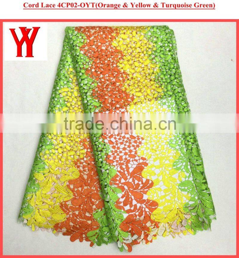 New african fashion dress designs african sequins cord lace fabric with breads