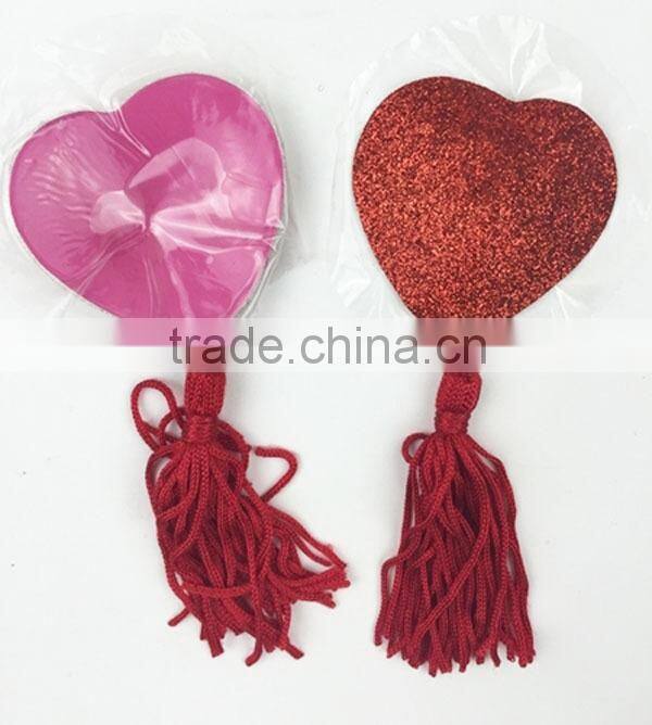 Heart Tassel Reusable Sexy Lady Breast Pasties FACTORY SUPPLIES