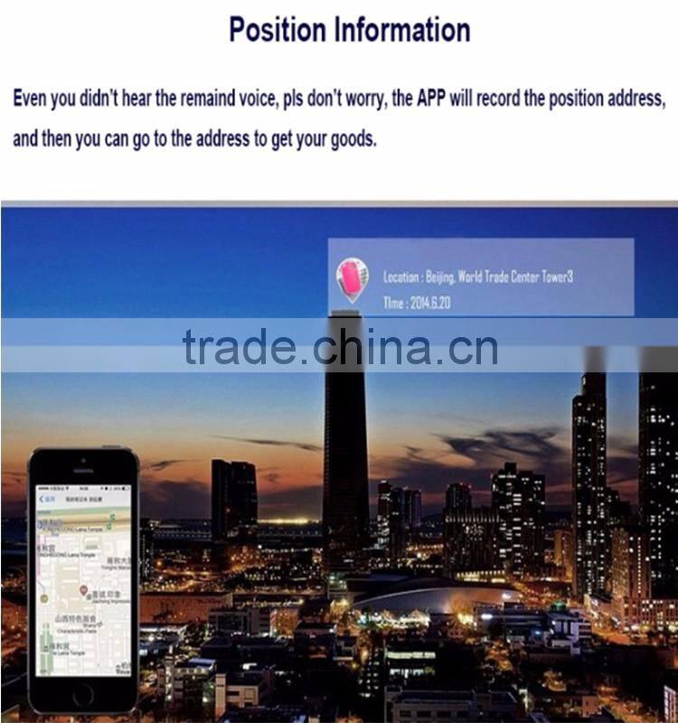 Mini personal GPS key tracker with selfie remote function