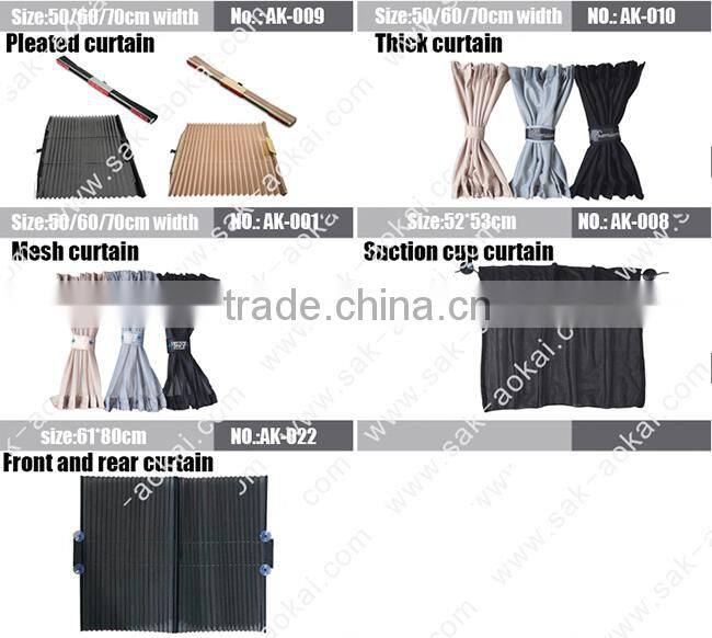 Folding sun car shade Polyester mesh fabric